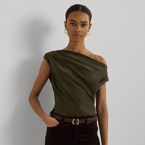 Satin Charmeuse Off-the-Shoulder Blouse - Lauren - Modalova