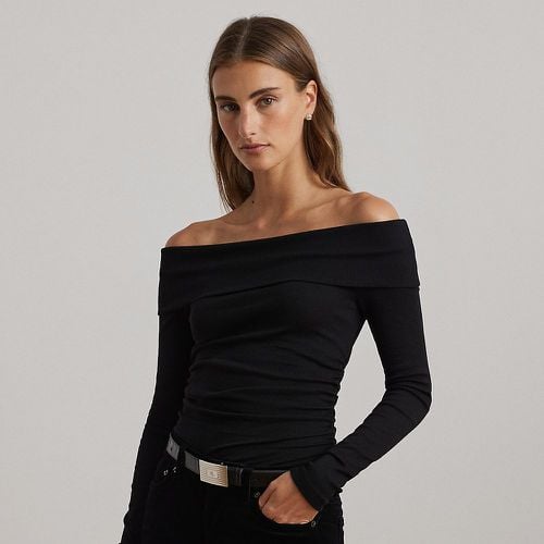 Cotton-Blend Off-the-Shoulder Top - Lauren - Modalova