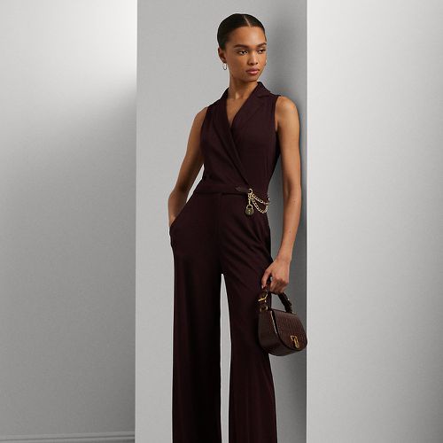 Chain-Trim Stretch Jersey Jumpsuit - Lauren - Modalova