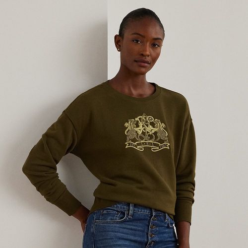 Lion-Crest French Terry Pullover - Lauren - Modalova