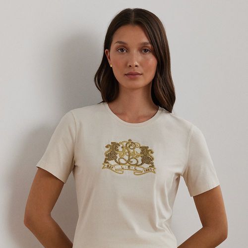 Lion-Crest Cotton Jersey Tee - Lauren - Modalova