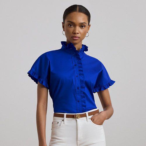 Ruffle-Trim Short-Sleeve Shirt - Lauren - Modalova