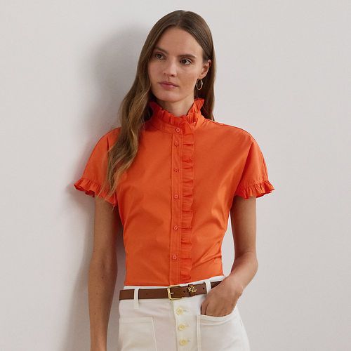 Ruffle-Trim Short-Sleeve Shirt - Lauren - Modalova