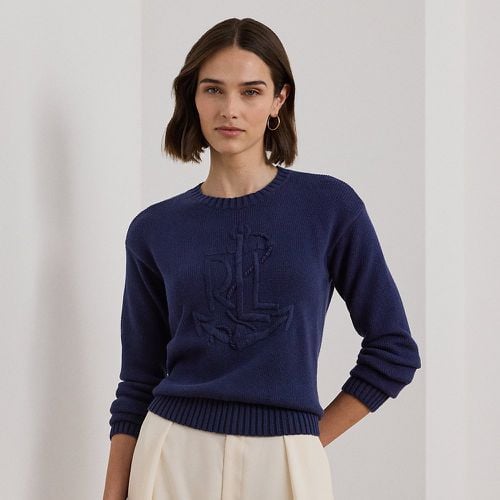 Anchor-Logo Combed Cotton Jumper - Lauren - Modalova