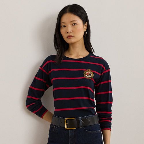 Striped Jersey Long-Sleeve Tee - Lauren - Modalova