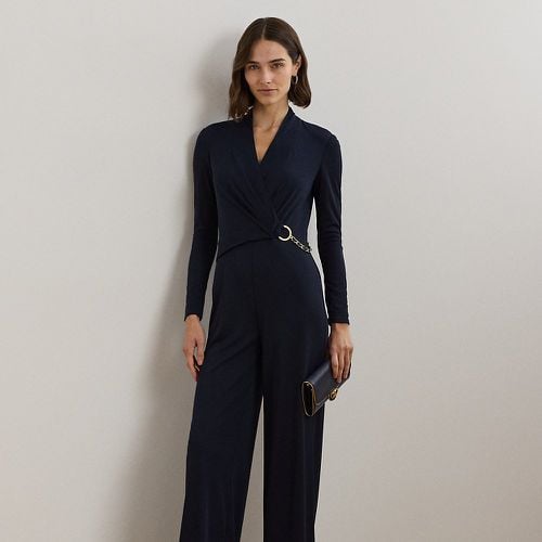 Chain-Trim Jersey Surplice Jumpsuit - Lauren - Modalova