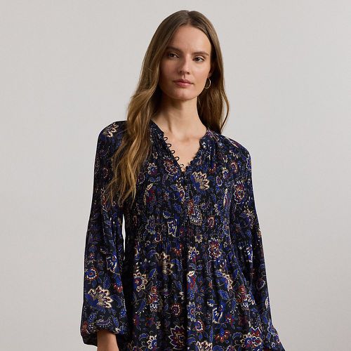 Floral Pleated Georgette Blouse - Lauren - Modalova