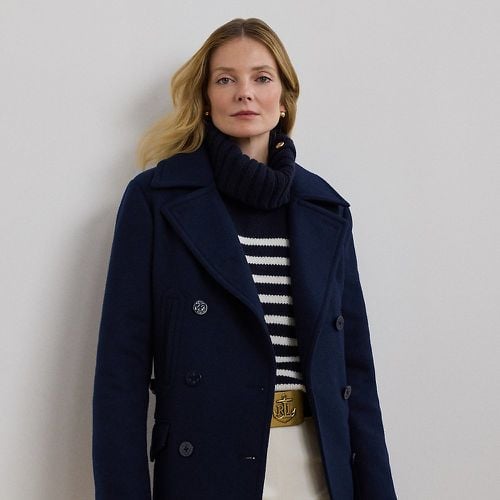 Wool-Blend Twill Peacoat - Lauren - Modalova