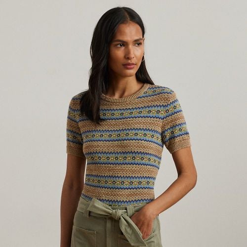 Fair Isle Short-Sleeve Jumper - Lauren - Modalova