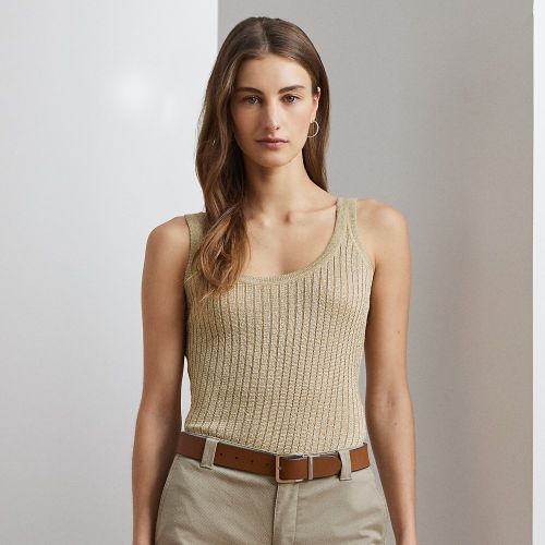 Metallic Rib-Knit Jumper Tank Top - Lauren - Modalova