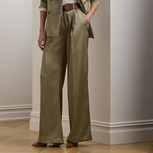 Satin Charmeuse Wide-Leg Trouser - Lauren - Modalova