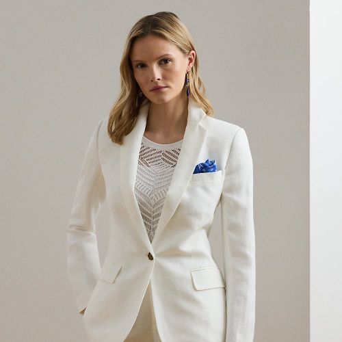 Linen-Blend Twill Blazer - Lauren - Modalova