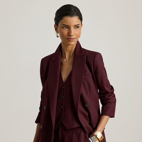 Double-Breasted Wool-Blend Twill Blazer - Lauren - Modalova