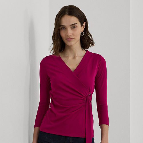 Petite - Stretch Jersey Top - Lauren Petite - Modalova