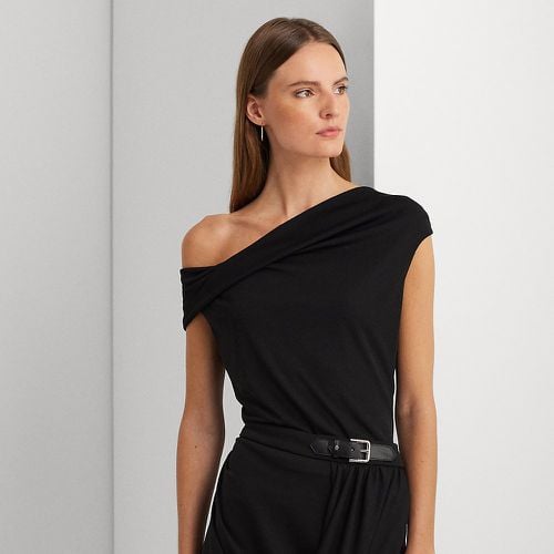 Petite - Stretch Jersey Off-the-Shoulder Top - Lauren Petite - Modalova