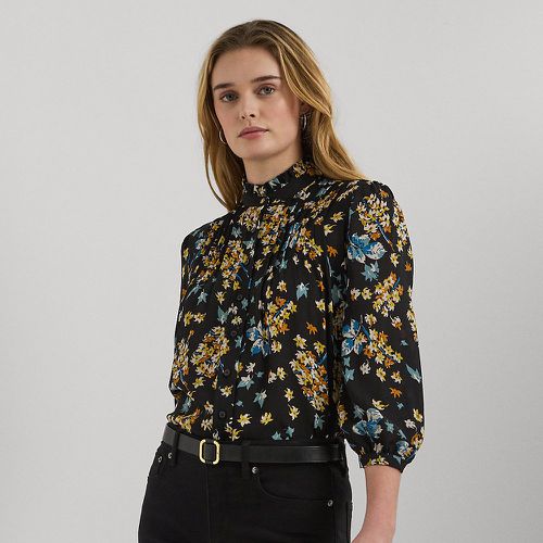 Petite - Floral Georgette Blouson-Sleeve Shirt - Lauren Petite - Modalova