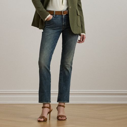 Petite - Jean droit 7/8 taille mi-haute - Lauren Petite - Modalova