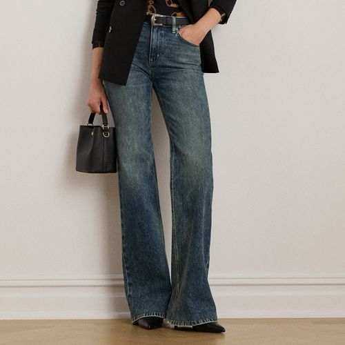 Petite - Jean flare taille haute - Lauren Petite - Modalova