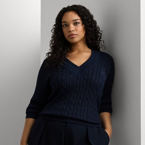 Curve - Cable-Knit Cricket Jumper - Lauren Curve - Modalova