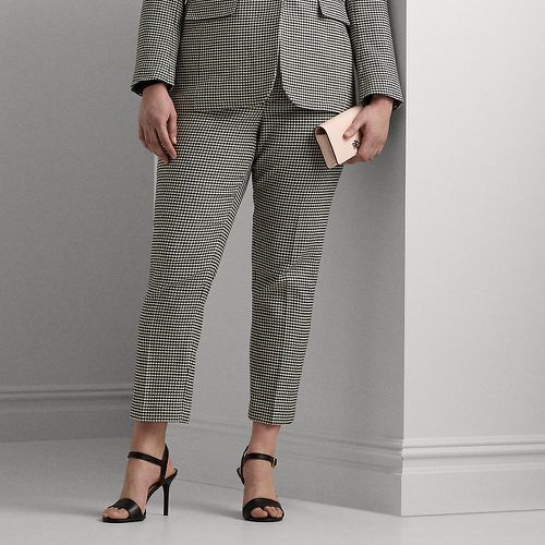 Curve - Houndstooth Twill Cropped Trouser - Lauren Curve - Modalova
