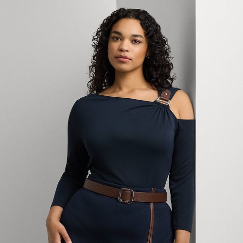 Curve - Buckle-Trim Cutout Stretch Jersey Top - Lauren Curve - Modalova