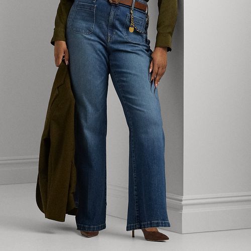 Curve - Chain-Trim High-Rise Flare Jean - Lauren Curve - Modalova