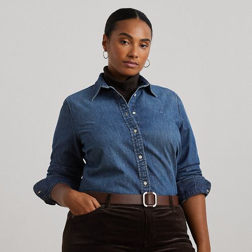 Curve - Classic Fit Denim Shirt - Lauren Curve - Modalova