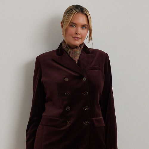 Curve - Double-Breasted Velvet Blazer - Lauren Curve - Modalova