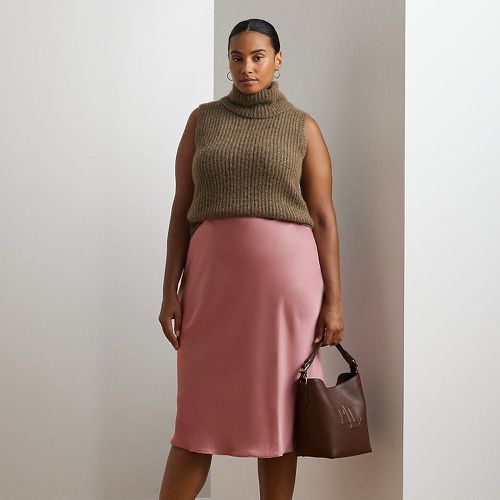 Curve - Satin Charmeuse Midi Skirt - Lauren Curve - Modalova