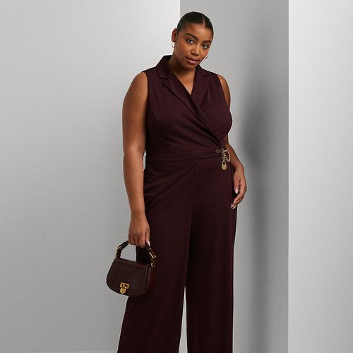 Curve - Chain-Trim Stretch Jersey Jumpsuit - Lauren Curve - Modalova