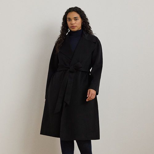 Curve - Double-Faced Wool-Blend Wrap Coat - Lauren Curve - Modalova