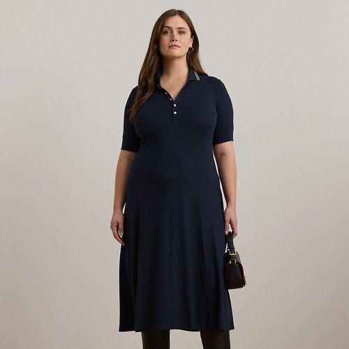 Curve - Cotton-Blend Polo Dress - Lauren Curve - Modalova