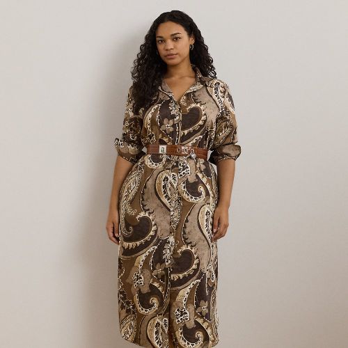 Curve - Paisley Twill Shirtdress - Lauren Curve - Modalova