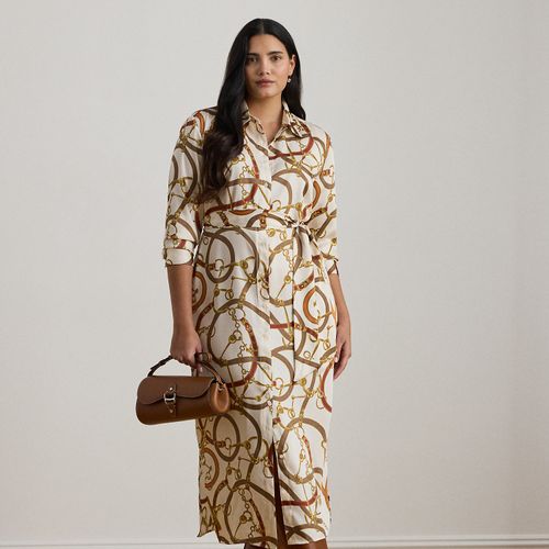 Grandes Tailles - Robe-chemise à motif brides - Lauren Curve - Modalova