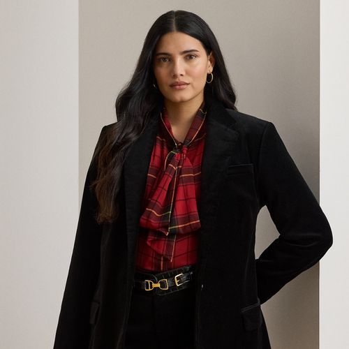 Grandes Tailles - Blazer en velours stretch - Lauren Curve - Modalova