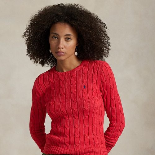 Cable-Knit Cotton Crewneck Jumper - Polo Ralph Lauren - Modalova