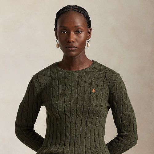 Cable-Knit Cotton Crewneck Jumper - Polo Ralph Lauren - Modalova