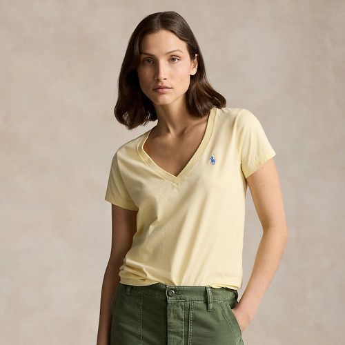 Cotton Jersey V-Neck T-Shirt - Polo Ralph Lauren - Modalova