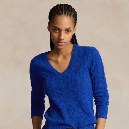 Cable-Knit Wool-Cashmere V-Neck Jumper - Polo Ralph Lauren - Modalova