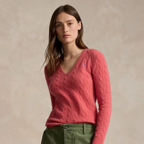 Cable-Knit Wool-Cashmere V-Neck Jumper - Polo Ralph Lauren - Modalova