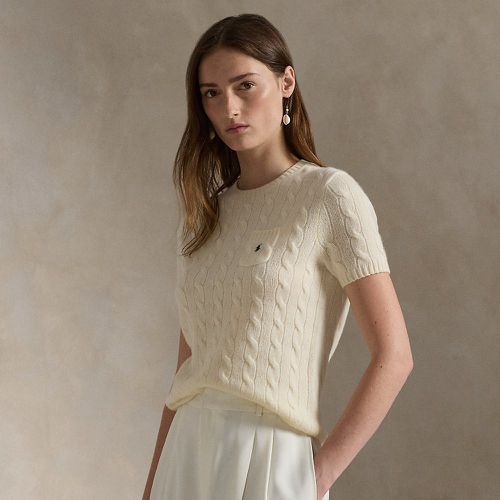 Cable Wool-Cashmere Short-Sleeve Jumper - Polo Ralph Lauren - Modalova