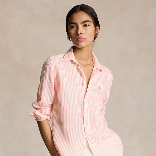 Relaxed Fit Striped Linen Shirt - Polo Ralph Lauren - Modalova