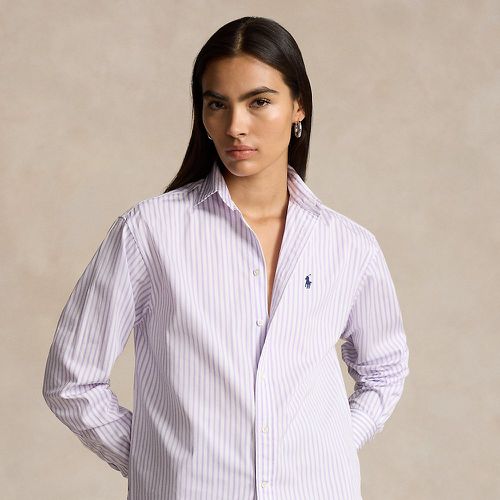 Relaxed Fit Striped Cotton Shirt - Polo Ralph Lauren - Modalova