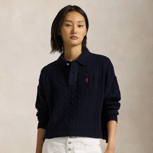 Cable Wool-Cashmere Polo Shirt - Polo Ralph Lauren - Modalova