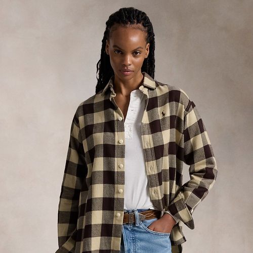 Relaxed Fit Plaid Cotton Shirt - Polo Ralph Lauren - Modalova