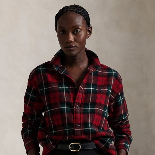 Relaxed Fit Plaid Cotton Shirt - Polo Ralph Lauren - Modalova