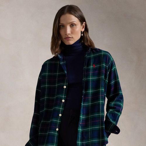 Relaxed Fit Plaid Cotton Shirt - Polo Ralph Lauren - Modalova