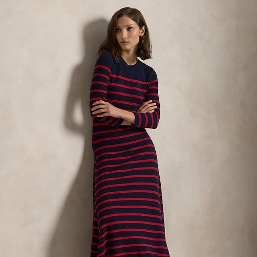 Striped Waffle-Knit Dress - Polo Ralph Lauren - Modalova