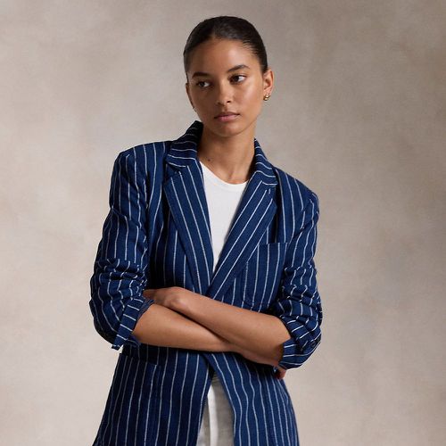 Pinstripe Linen-Cotton Blazer - Polo Ralph Lauren - Modalova