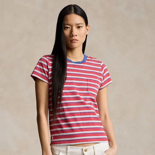 Striped Cotton Jersey Pocket T-Shirt - Polo Ralph Lauren - Modalova